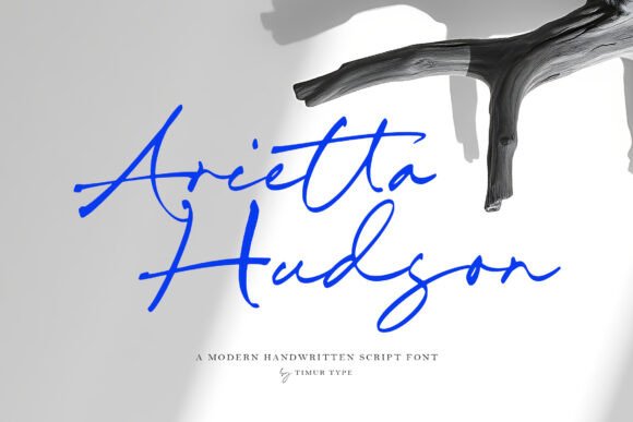 Arietta Hudson: A Handwritten Font for Modern Creators