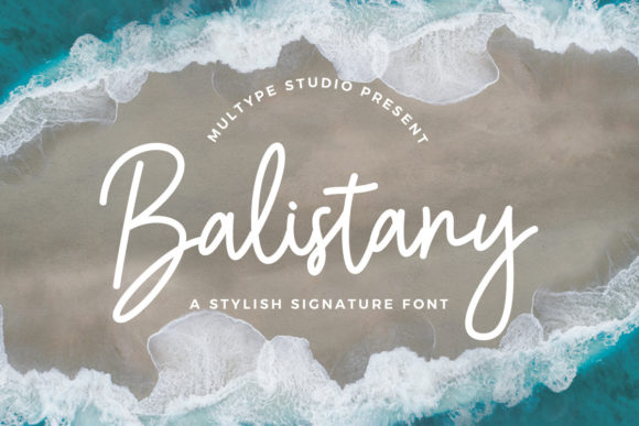 Balistany: A Cursive Script Font for Modern Elegance