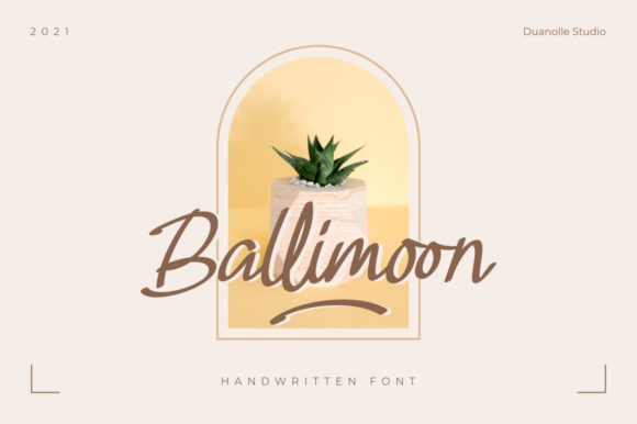 Ballimoon: A Script Font for Modern Elegance