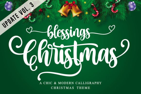 Christmas Blessings: The Script Font for Your Holiday Designs