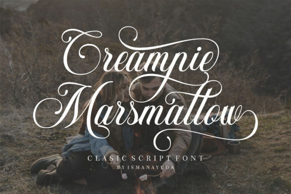Creampie Marsmallow: An Elegant Script for Wedding & Display