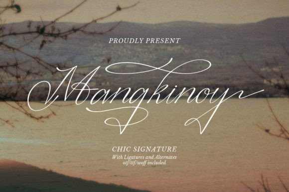 Exploring Mangkinoy: A Script Font for Modern Elegance