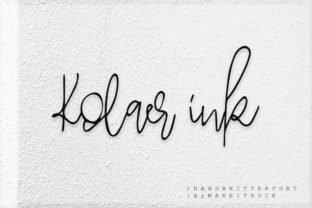 Kolaer Ink: A Handwritten Script for Distinctive Branding