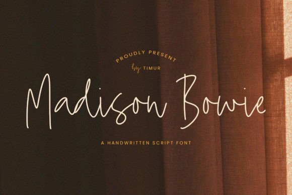 Madison Bowie: Where Modern Grace Meets Handwritten Charm