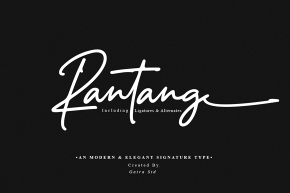 Rantang: A Script Font for Modern, Refined Branding