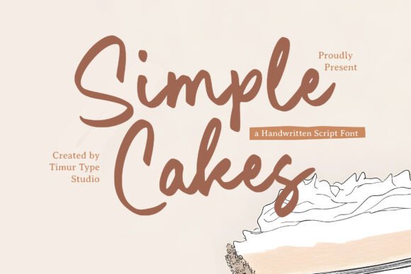 Simple Cakes: A Font That Feels Like a Handwritten Note