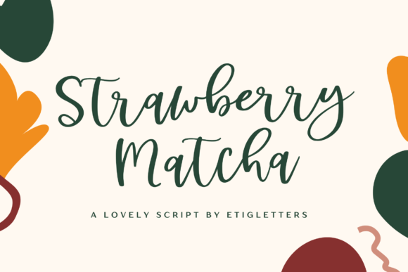 Strawberry Matcha: A Fresh Script for Modern Design