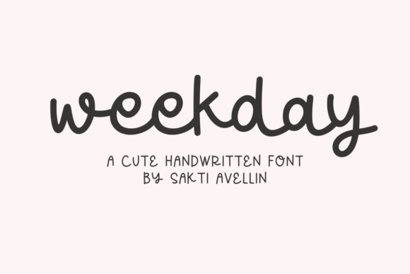Weekday: A Handmade Script Font with Effortless Charm